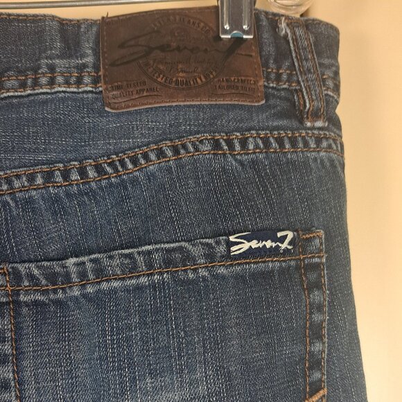 SEVEN7  Men's Straight Fit Medium Wash Denim Jeans Size 36x32 - Picture 8 of 14